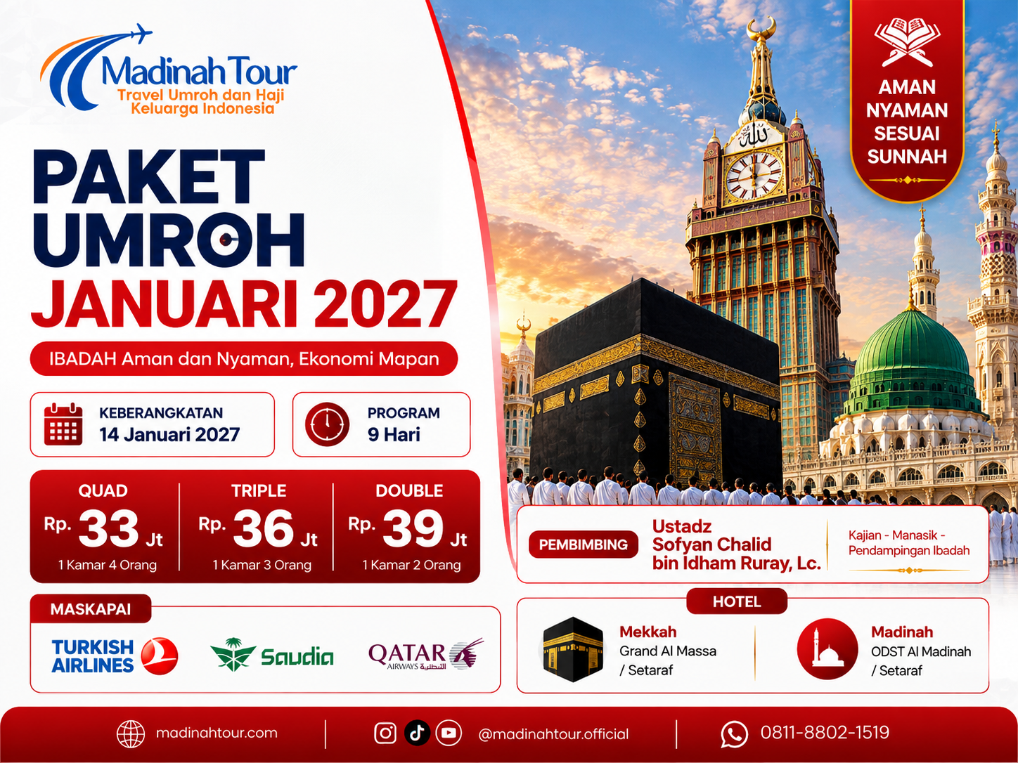 Umroh Januari Madinah Tour
